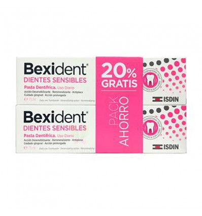 Pâte pour dents Sensibles Bexident 75ml + 75ml Duplo