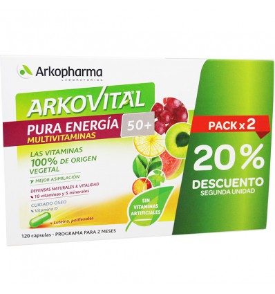 Arkovital Pura Energia 50+ 60+60 Capsulas Arkovital Pura Energia 50+ 60+60 Capsulas