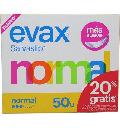 Evax Salvaslip Normal de 44 unidades+6Unidades Grátis