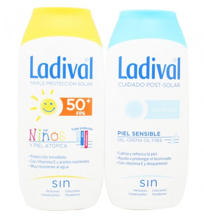 Ladival Enfants 50 Crème 200 ml+ Après Soleil 200 ml