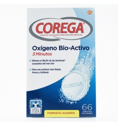 Corega Oxígeno Biactivo 66 comprimidos Formato Ahorro