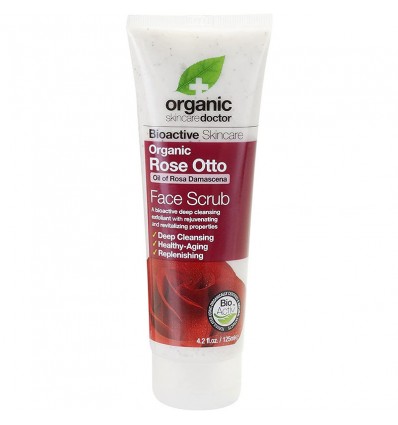 Dr Organic Exfoliante Facial Rose Otto 125ml Dr Organic Exfoliante Facial Rose Otto 125ml