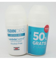 Isdin Lambdacontrol Deodorant Rolle auf Alkoholfrei 50ml + 50ml Duplo