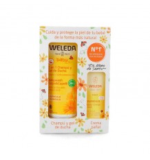 Weleda Caléndula Pack Champú 200ml+ Crema Pañal 30ml