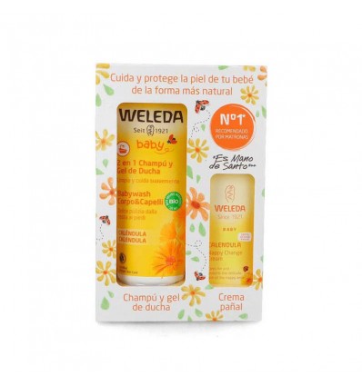 Weleda Caléndula Pack Champú 200ml+ Crema Pañal 30ml