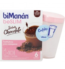Bimanan Beslim Smoothies Chocolat 6 unités + Shaker Gratuit