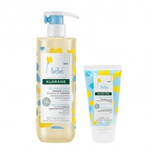 Klorane Bebé Gel Limpiador Suave 500ml + Leche Hidratante 75ml