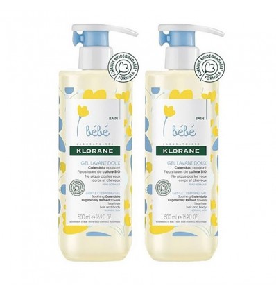 Klorane Pack Duo Gel Limpiador Suave 2x500ml Klorane Pack Duo Gel Limpiador Suave 2x500ml