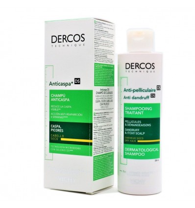 Dercos Champú Anticaspa Cabello Seco 200ml