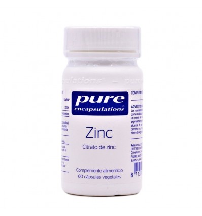 Pure Encapsulations Zinc 60 Vegetable Capsules