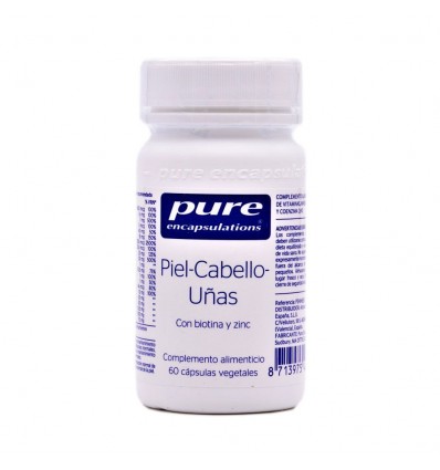 Pure Encapsulations Piel Cabello Uñas 60 Cápsulas Vegetales Pure Encapsulations Piel Cabello Uñas 60 Cápsulas Vegetales