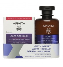 Apivita Anticaida 30 Capsulas Cabello Uñas+Champu Anticaida Hombre 200ml