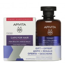 Apivita Anticaida 30 Capsules Cheveux Ongles+Shampooing Anticaida Homme 200ml