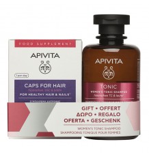 Apivita Kapseln Haare, Nägel 30 + Shampoo Anticaida Frauen 200ml