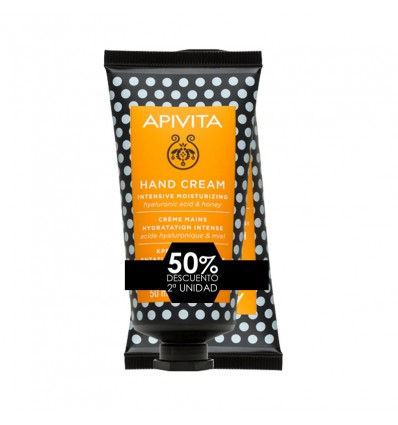 Apivita Crema de Manos Miel Hialuronico 50ml+50ml Duplo Promocion Apivita Crema de Manos Miel Hialuronico 50ml+50ml Duplo Promocion