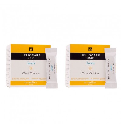Heliocare 360 Junior Oral sticks 20+20 Envelopes Duplo Promotion