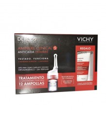 Dercos Aminexil Clinical 5 Homem 12 Frascos+Xampu Estimulante 50ml