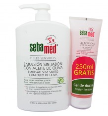 Sebamed Emulsion Without Soap, olive Oil 1000 ml + Shower Gel Pomegranate 250ml