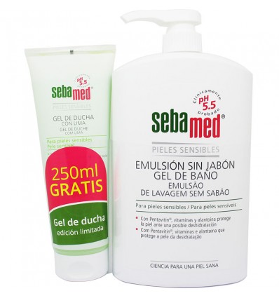 Sebamed Emulsion Sin Jabon 1000 ml + Gel Ducha Lima 250ml