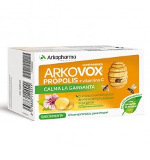 Arkovox Própolis e Vitamina C sabor hortelã com 24 Comprimidos