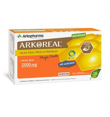 Arkoreal Jalea Real Mega Forte 2500 mg sin azúcar 20 Ampollas