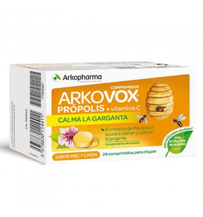 Arkovox Própolis y Vitamina c Miel 24 Comprimidos