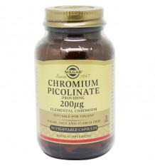 Solgar Picolinato Cromo 200 µg 90 Capsulas Vegetales