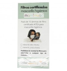 Mamimuac Filtro Mascarilla Higienica 15 Unidades Infantil 13.5x10cm
