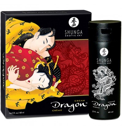 Shunga Crema Dragon Potenciadora Ereccion Fresas Menta