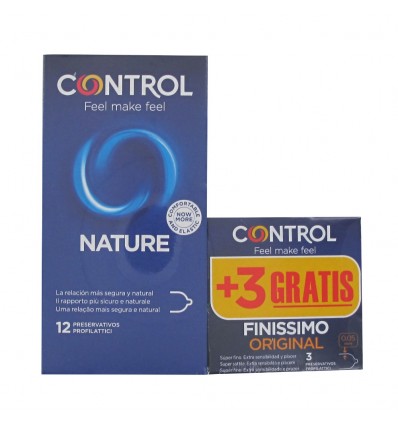 Control Condoms Nature 12 units + Finissimo 3 Units