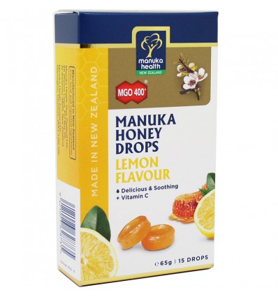 Manuka Health Candy Honey Manuka, Lemon, Mgo 400 65g