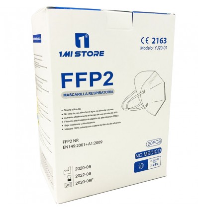 Mask Ffp2 Nr 1MiStore White 20 Units Complete Box