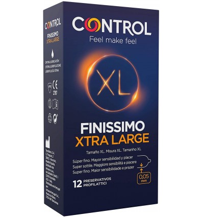 Controle Preservativos Finissimo XL 12 unidades