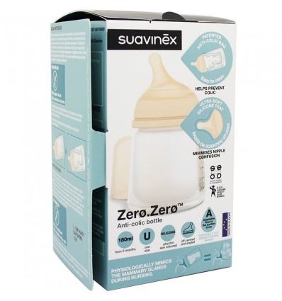 Suavinex Zero Zero Bottle Anticolico 180ml Nipple To