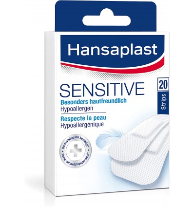 Hansaplast Tiritas Sensitive 20 Unidades 2 Tamaños Hansaplast Tiritas Sensitive 20 Unidades 2 Tamaños