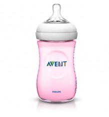 Avent Natural Biberon 260 ml Rosa