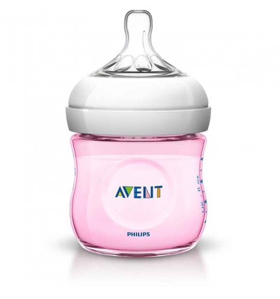 Avent Natural Bottle 125 ml Pink