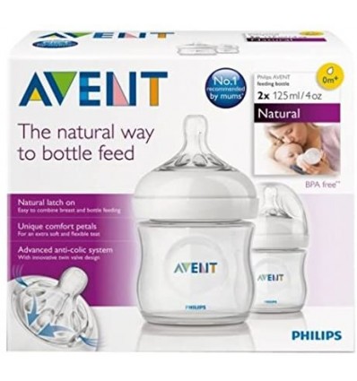 Avent Natural Biberon 125 ml Duplo Formato Ahorro oferta