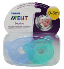 Avent Chupetes Soothie 0-3 Meses Azul