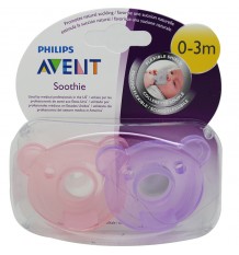 Avent Chupetes Soothie 0-3 Meses Rosa