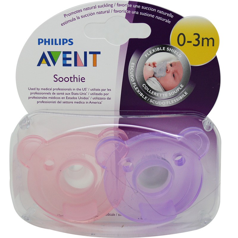 Avent Chupetes Soothie 0-3 Meses Rosa