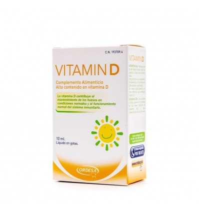 Ordesa Vitamin D Vitamina D Liquida Gotas 10 ml