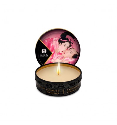 Shunga Mini Vela Masaje Petalos de Rosa 30ml