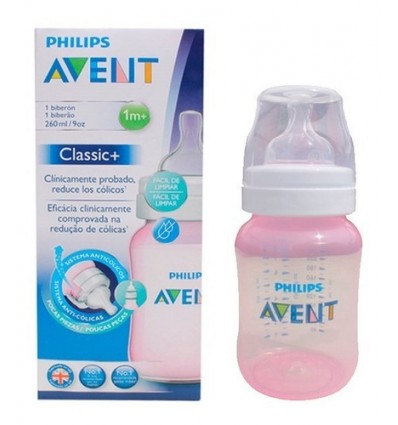 Avent Classic Biberon 260 ml Rosa