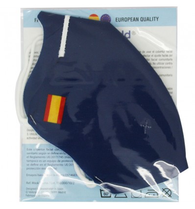 Deanshield Masque Réutilisable Higienica Adulte Bleu Espagne