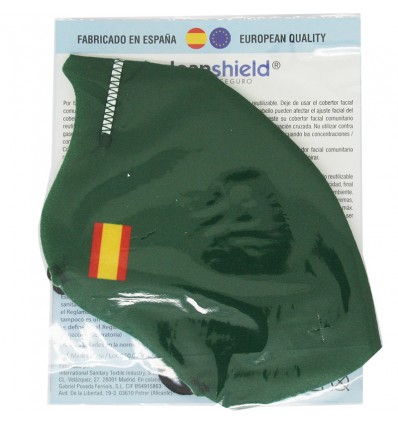 Deanshield Mask Reusable Higienica Adult Green Spain