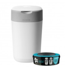 Tommee Tippee Contenedor De Pañales Twist & Click Blanco