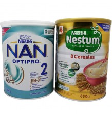 Nan Optipro 2 800g + Nestum 8 Cereals 650g