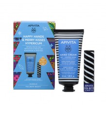 Apivita Chest Cream Hands Hiperico 50ml + Balsamo Lip Butter cocoa 4g