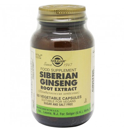 Solgar Gingseng Siberian Root extract 60 Capsules